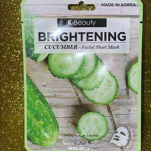 K-Beauty Brightening Cucumber - facial sheet mask